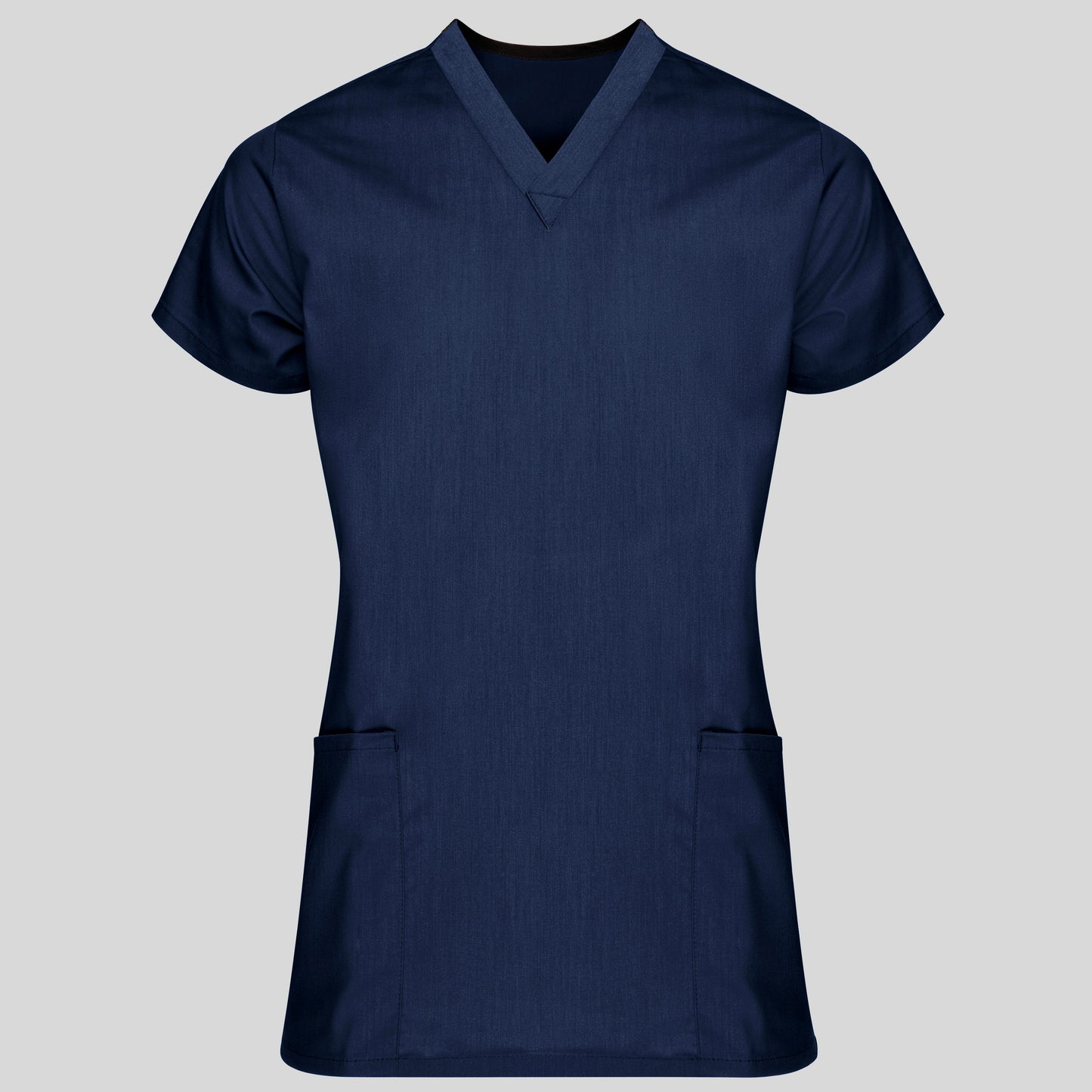 Tunic Shirt, V-Neck, Short Sleeves, 2 lower pockets, Scissor holder in right pocket, includes side vent