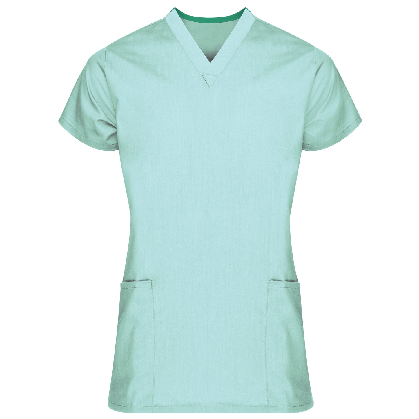 Tunic Shirt, V-Neck, Short Sleeves, 2 lower pockets, Scissor holder in right pocket, includes side vent