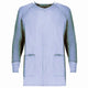 65% Polyester/35% Cotton / Ceil Blue with Brown Collar / Medium