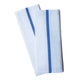 100% Cotton / White with Blue / 15x26 inch