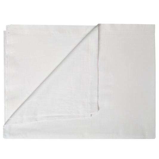 T130 Mulsin Flat Sheet, 55% Cotton/45% Polyester, White