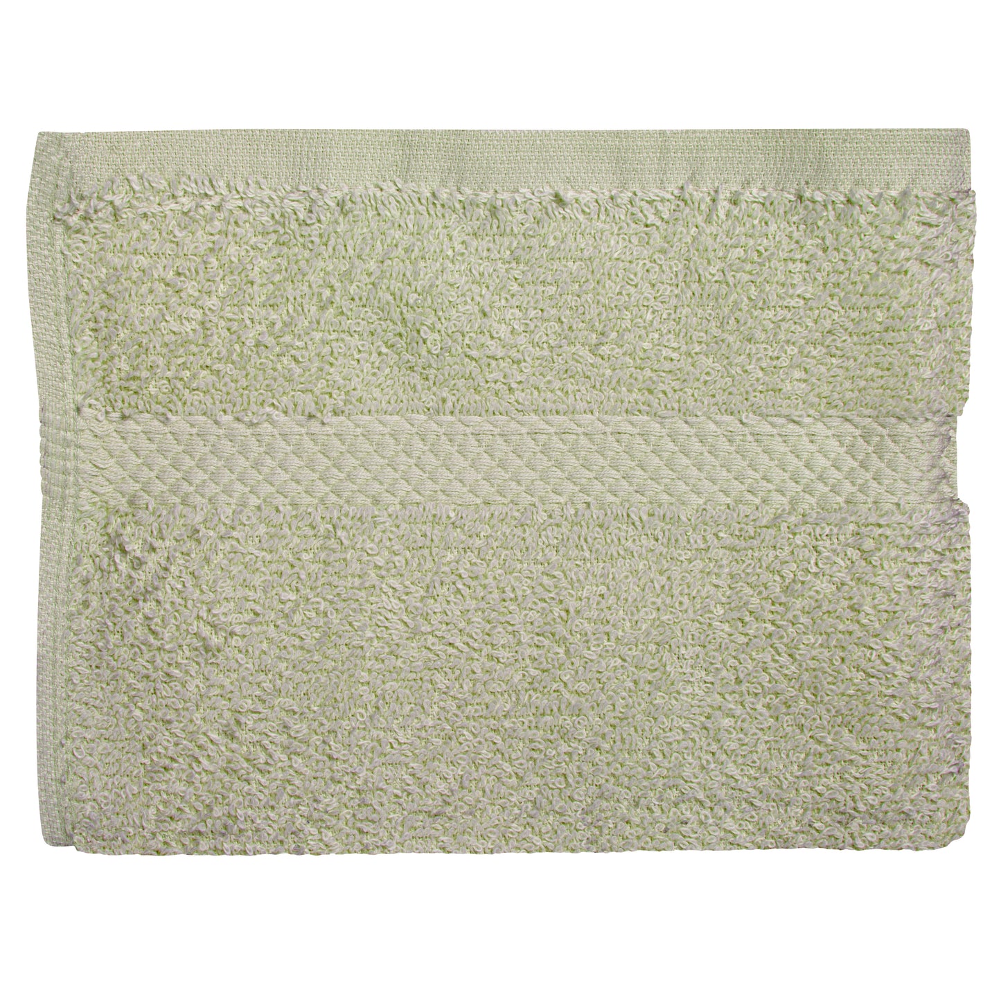 Premium Hand Towel, 16x27 inch, Dobby Border, Hemmed, Vat Dyed, Seafoam