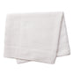 Bath Mat, 18x24 inch, 10 Singles, Single Cam Border, 100% Cotton, White