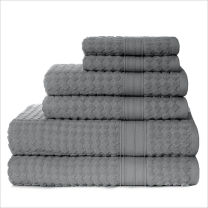 Sapphire Resort Diamond Bath Towel Set, 6 Piece