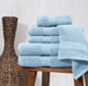 100% Cotton / Sky Blue / Bath Towels: (2) 30x54 inchHand Towels: (2) 16x28 inchWashcloth: (2) 12x12 inch