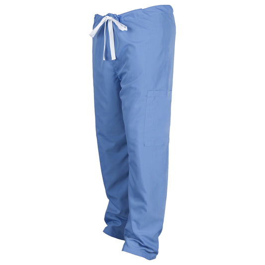 Cargo Scrub Pants, 3 Pockets (2 Back, 1 Cargo) w/ Drawstring