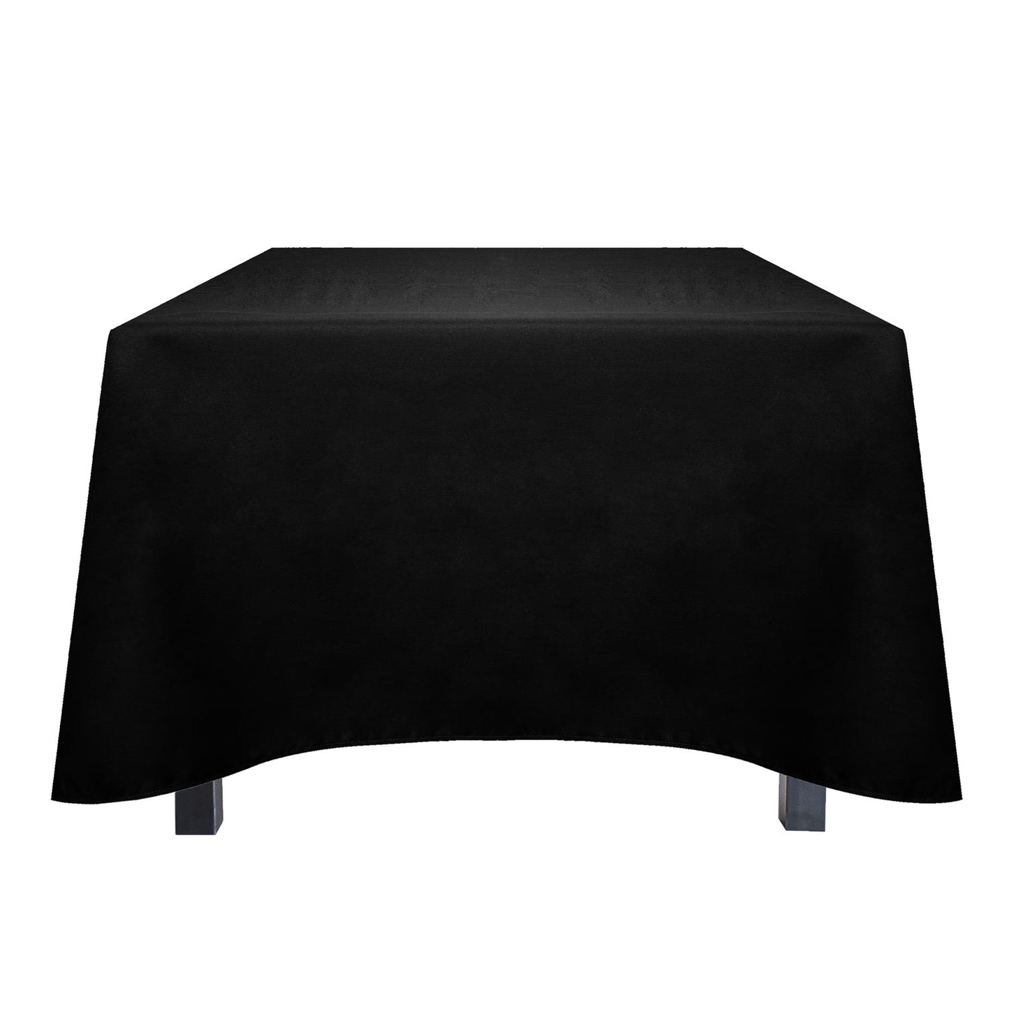 Heirloom Manor Tablecloth, 52x52 inch, Black