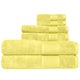 100% Cotton / Lemonade / Bath Towels: (2) 30x54 inchHand Towels: (2) 16x28 inchWashcloth: (2) 12x12 inch