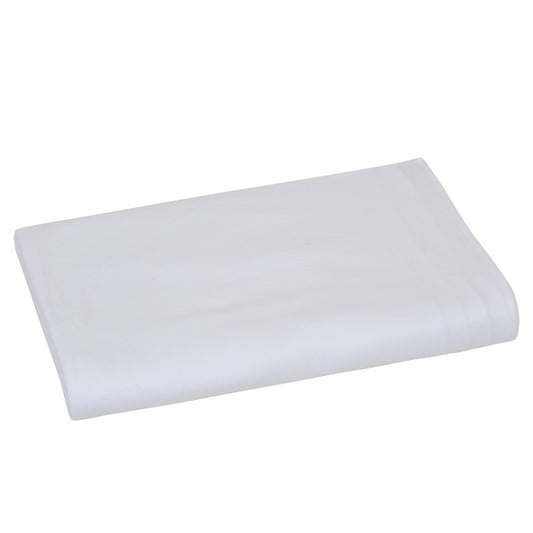 Knit Flat Sheet, 66x115 inch, 55/45 Blend, Jersey with White Hem