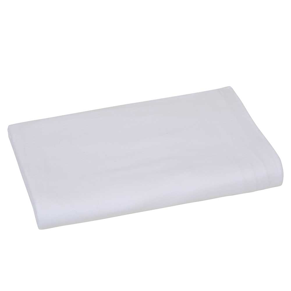 T150 Flat Sheet, 66x115 inch, 70% Polyester/30% Cotton, White