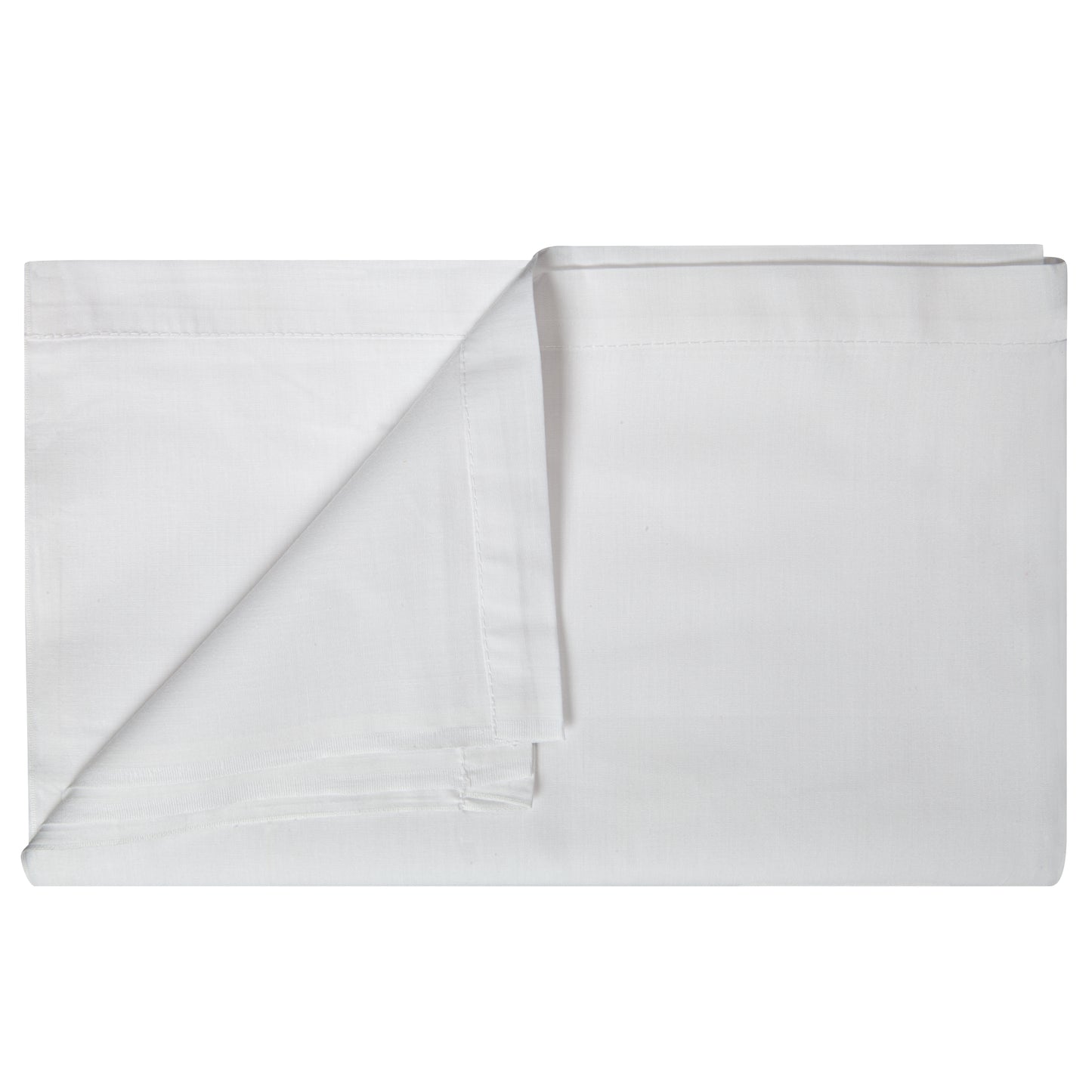 T180 Percale Fitted Sheet, 55/45 Blended Material, White