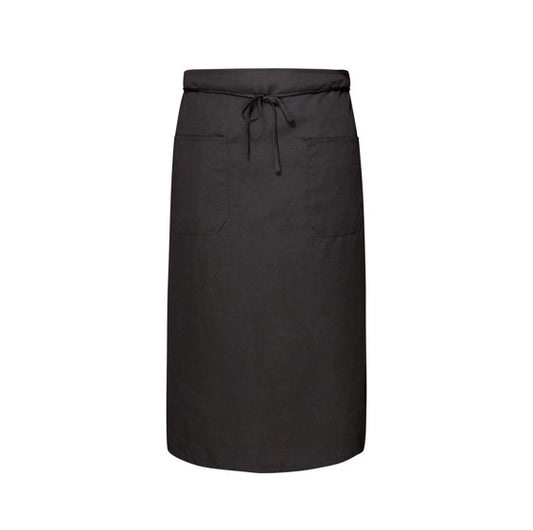 Bistro Waist Apron 30 x 36 inch, 2 Lower Pockets with 36 inch Matching Tube Ties, Import