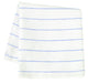 100% Cotton / White with Blue Stripes / 16x28 inch