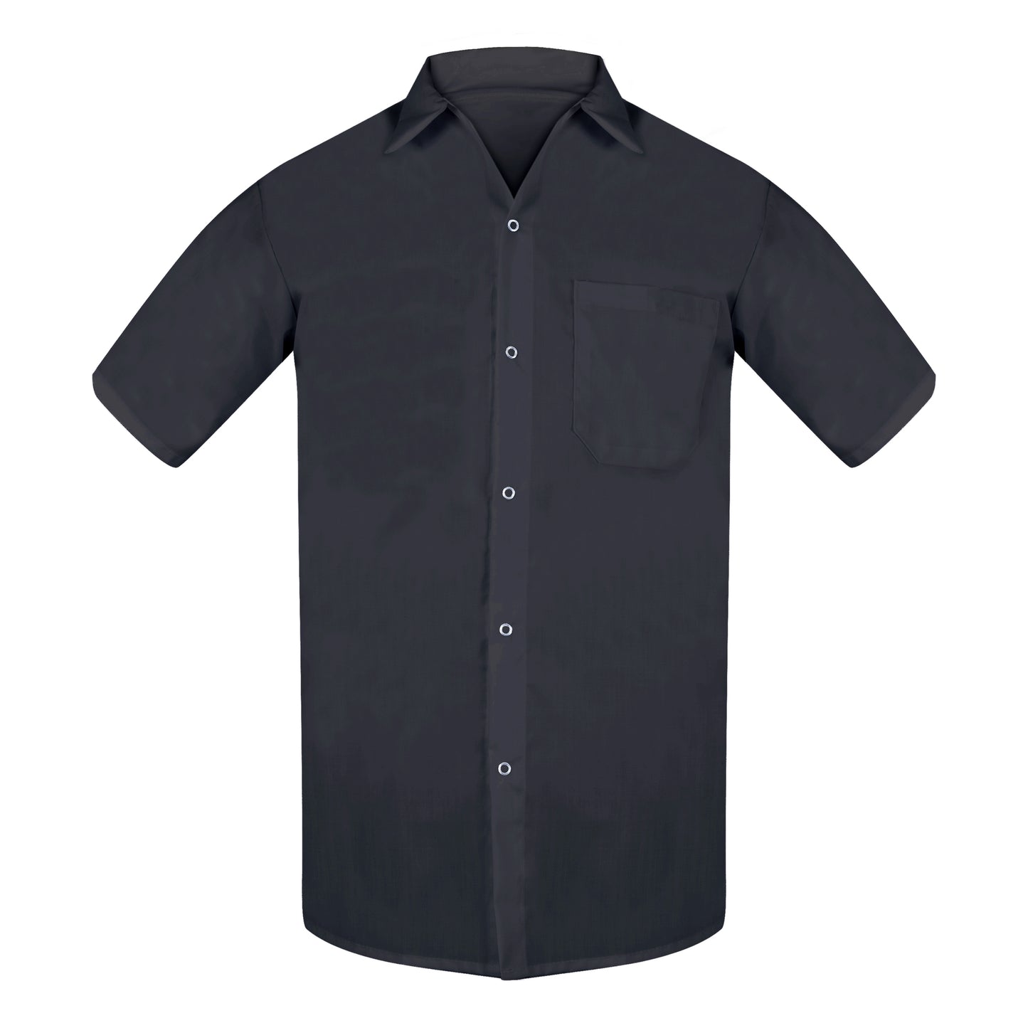 Cook Shirt, Short Sleeve, 1 Chest Pocket, Poplin Weave, Gripper Closure