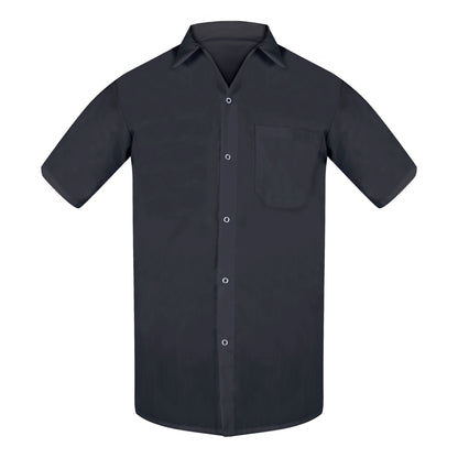 Cook Shirt, Short Sleeve, 1 Chest Pocket, Poplin Weave, Gripper Closure