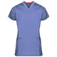 65% Polyester/35% Cotton / Ceil Blue with Brown Collar / Medium