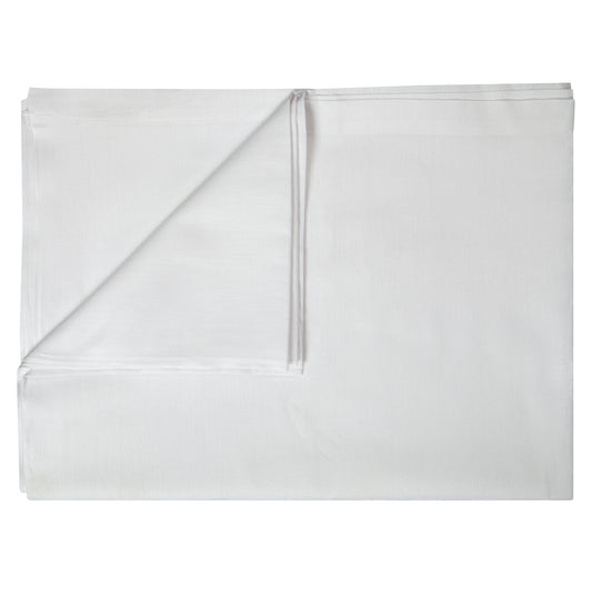 T130 Mulsin Flat Sheet, 55% Cotton/45% Polyester, White