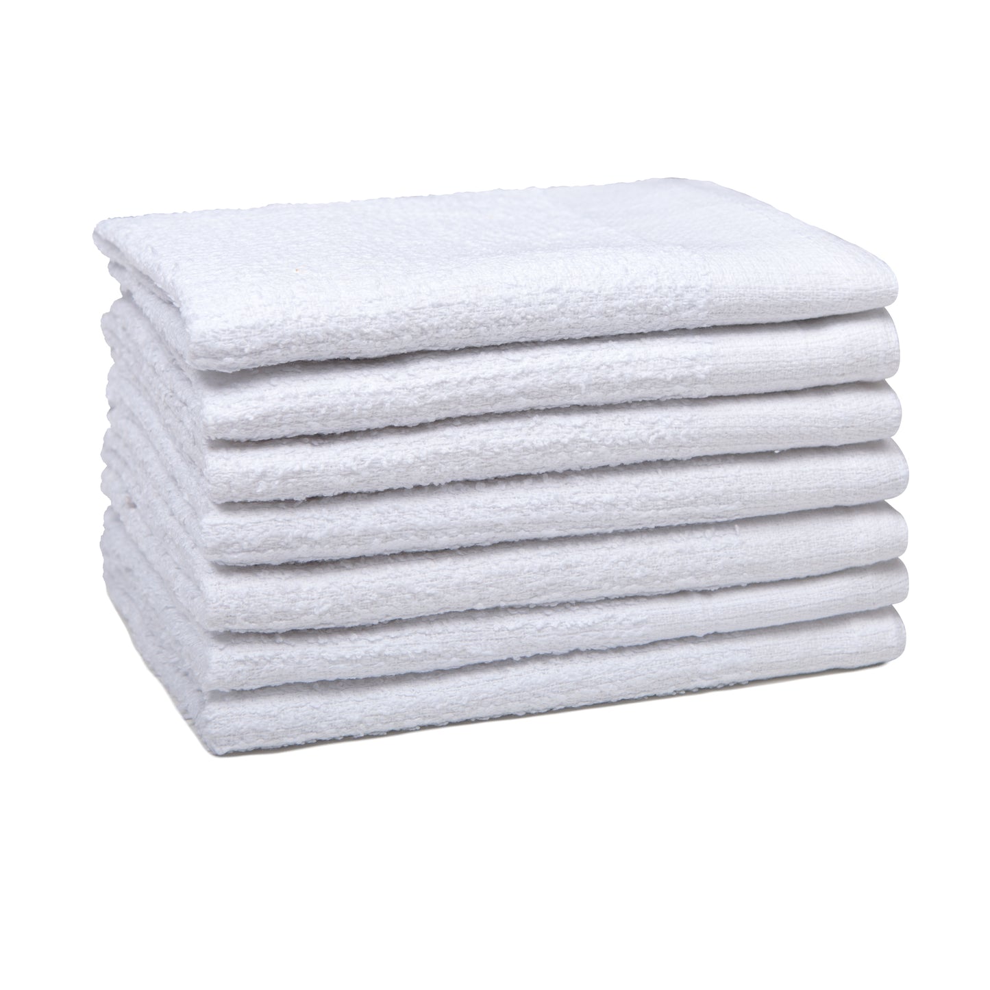 Narrow Ribbed Bar Mop Towel, 16x19 inch, White