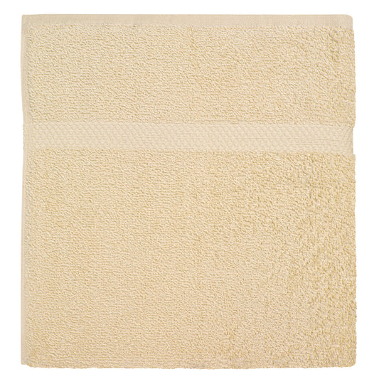 Premium Bath Towel, 24x48 inch, Vat Dyed, Dobby Border, Bone