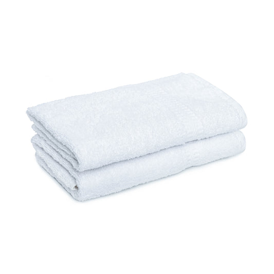 Plush Hotel Towel, Dobby, Hemmed, Ringspun, Cotton Blend