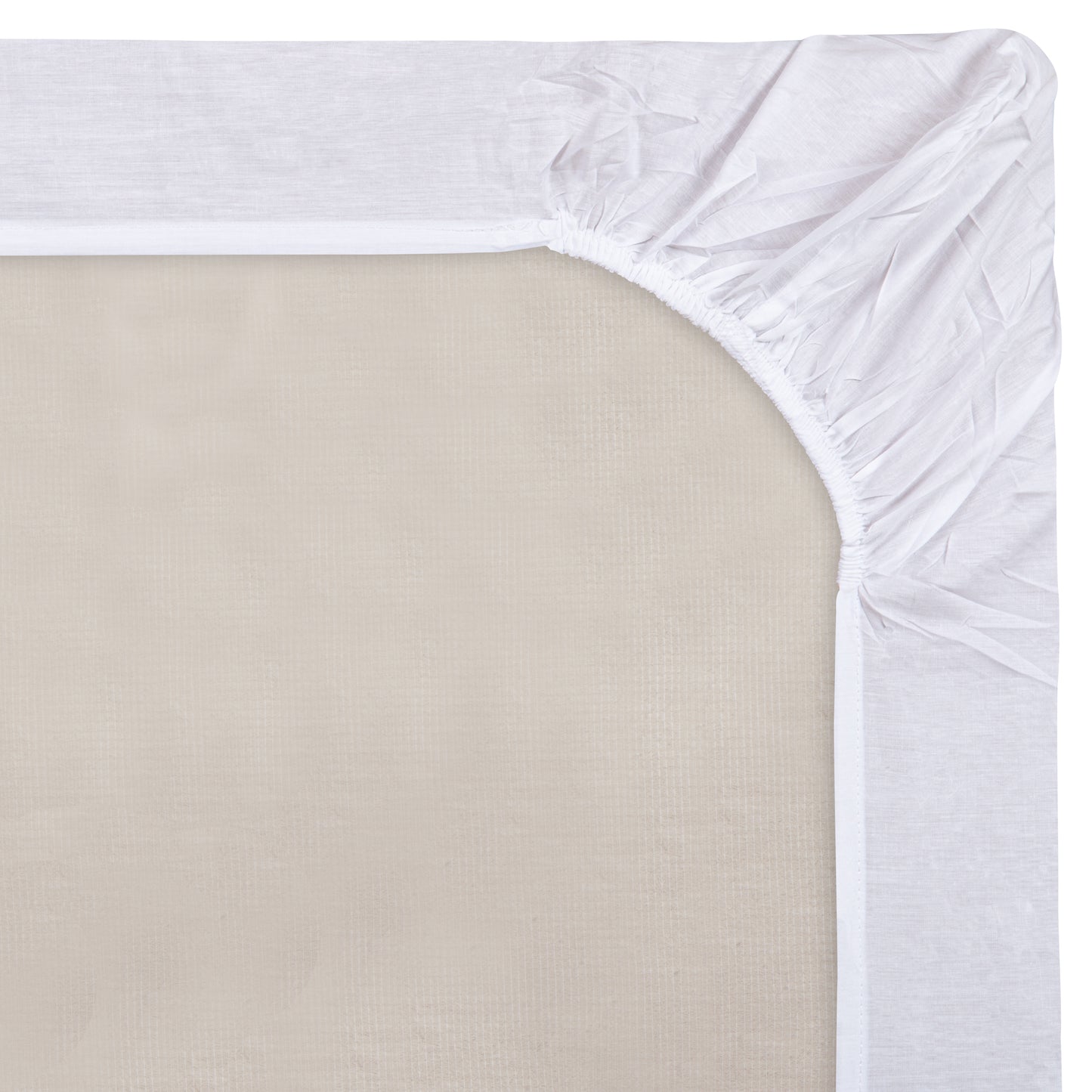 T180 Percale Fitted Sheet, 55/45 Blended Material, White