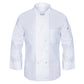 Mesh Back Chef Coat, Open Cuff, 1 Chest Pocket, 1 Thermometer Pocket, Pearl Buttons, 65% Polyester/35% Cotton, White