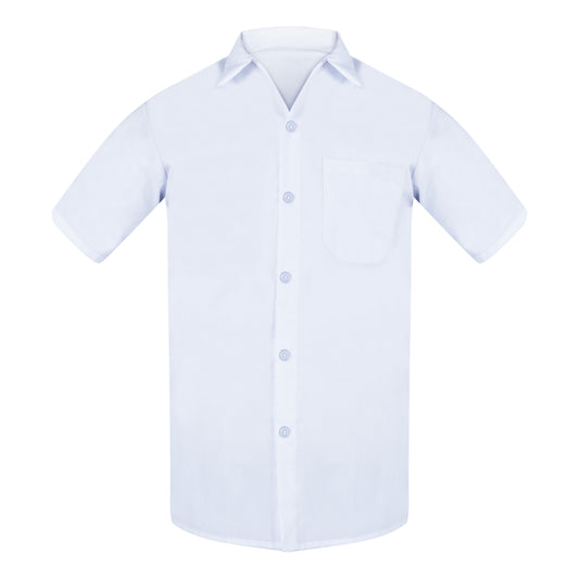 Cook Shirt (1 Chest Pocket) Pearl Buttons in White