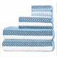 100% Combed Cotton / Heritage Blue / Bath Towels: (2) 30x54 inchHand Towels: (2) 16x28 inchWashcloth: (2) 12x12 inch