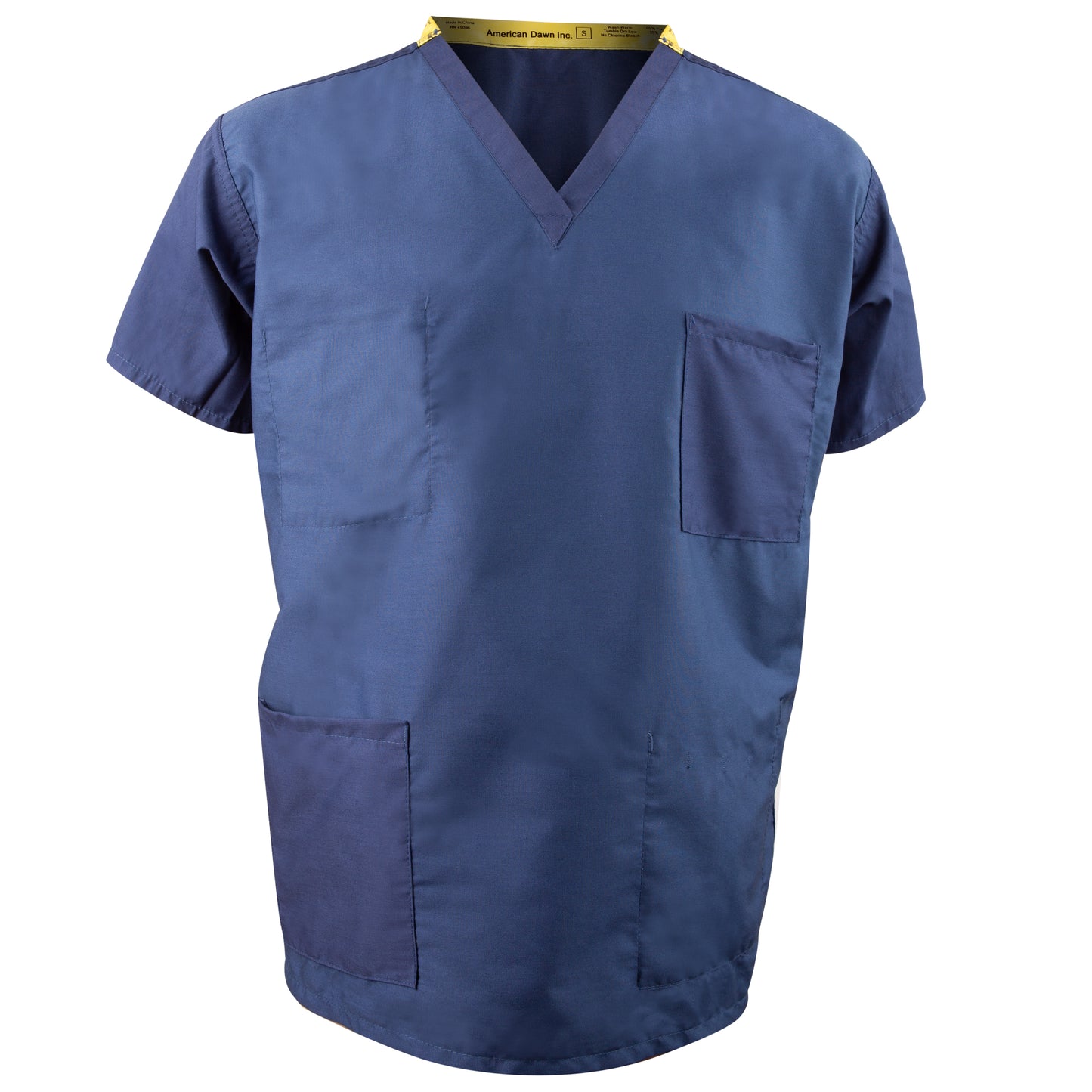 T150 Unisex Scrub Top, 2 Reversible Pockets (1 Chest, 1 Lower)