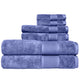 100% Cotton / Denim / Bath Towels: (2) 30x54 inchHand Towels: (2) 16x28 inchWashcloth: (2) 12x12 inch