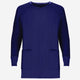 65% Polyester/35% Cotton / Navy Blue with Orange Collar / Small