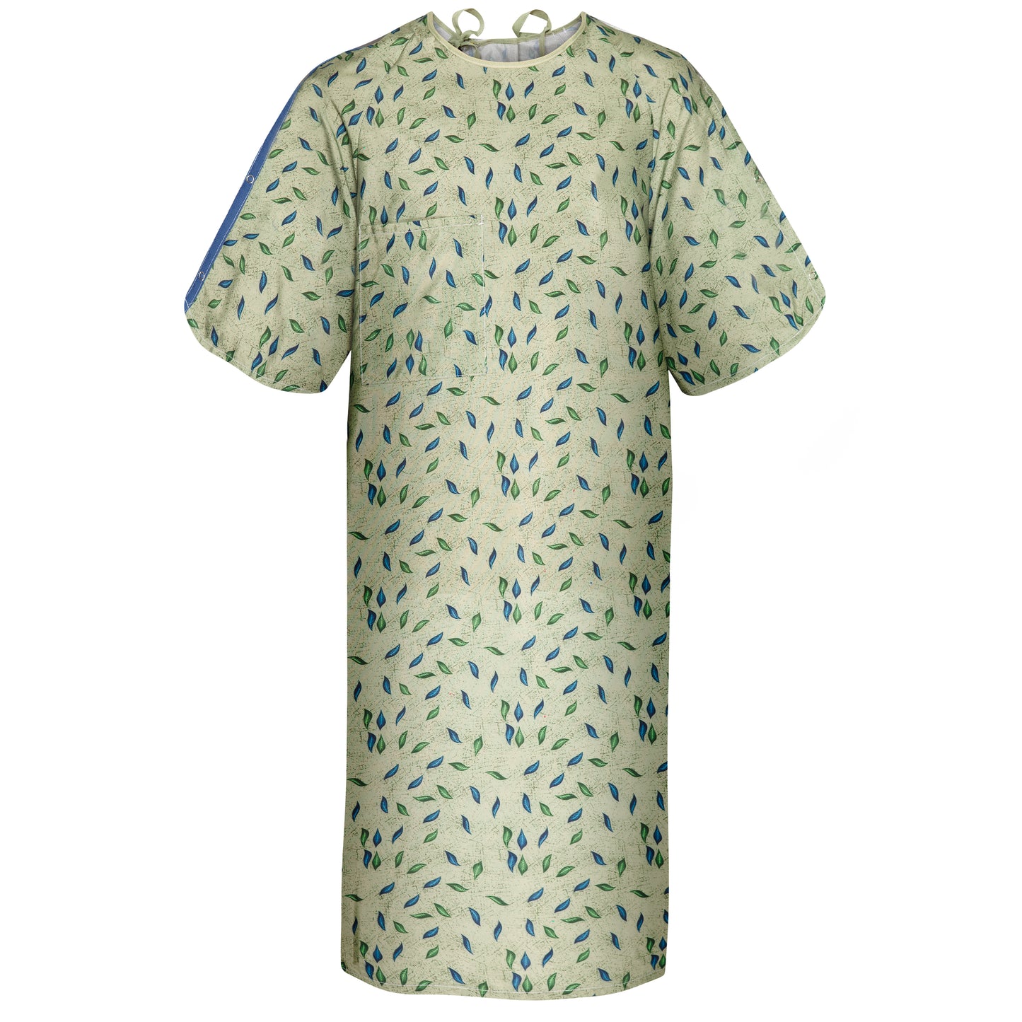 Isolation Gown, 49 x 68 inch, Green Leaf Print