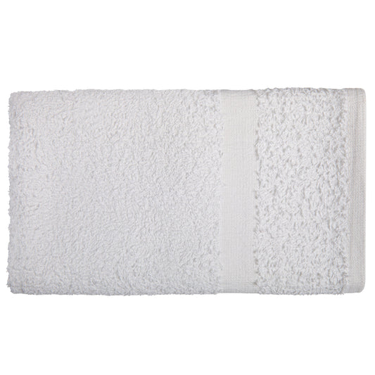 Hand Towel, 15x25 inch, Single Cam, 10 Single Pile, Hemmed, White