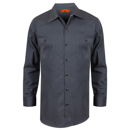 Workshirt, Long  Sleeve, 2 Pockets, Charcoal