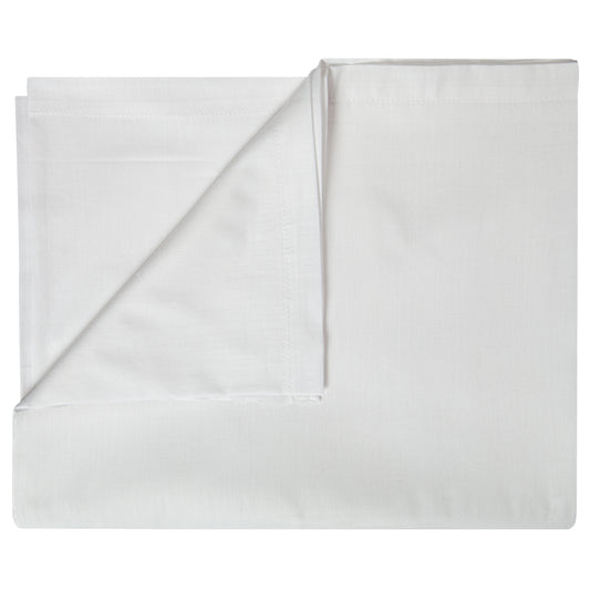 T130 Mulsin Flat Sheet, 55% Cotton/45% Polyester, White