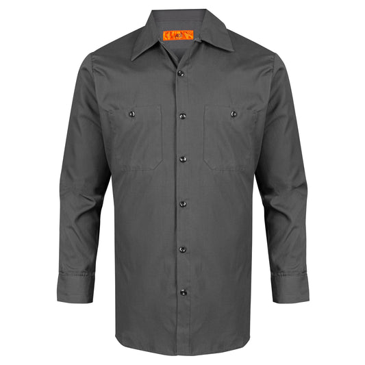 Workshirt, Long  Sleeve, 2 Pockets, Charcoal