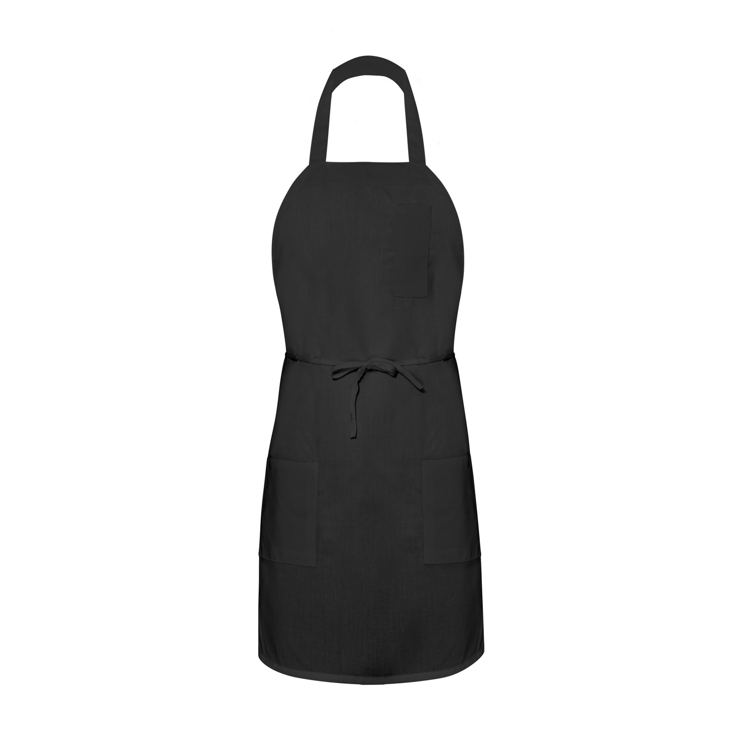 Apron, 28x33 inch, 3 Pockets ( 1 Penil, 1 Lower ), Black