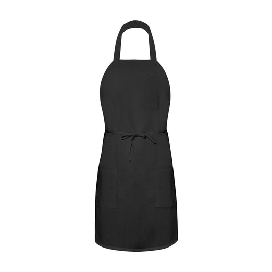 Apron, 28x33 inch, 3 Pockets ( 1 Penil, 1 Lower ), Black