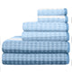 100% Cotton / Heritage Blue / Bath Towels: (2) 30x54 inchHand Towels: (2) 16x28 inchWashcloth: (2) 12x12 inch