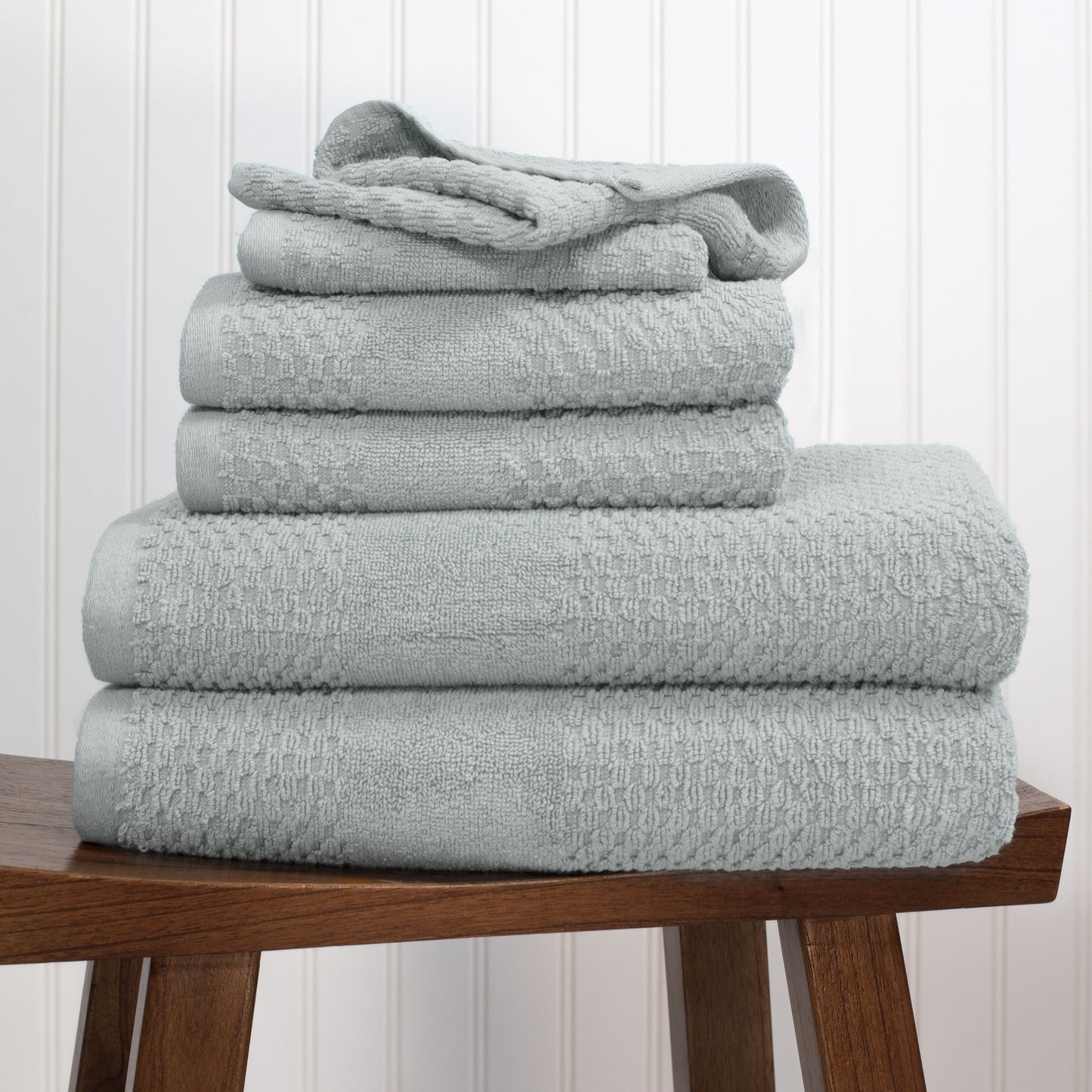 Honeycomb Towel Set, 6 Piece, Honeycomb Pattern