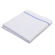 100% Cotton / White with Blue Border / 15x26 inch