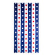 100% Cotton / Red, White, and Blue with Stars Print / 30x60 inch