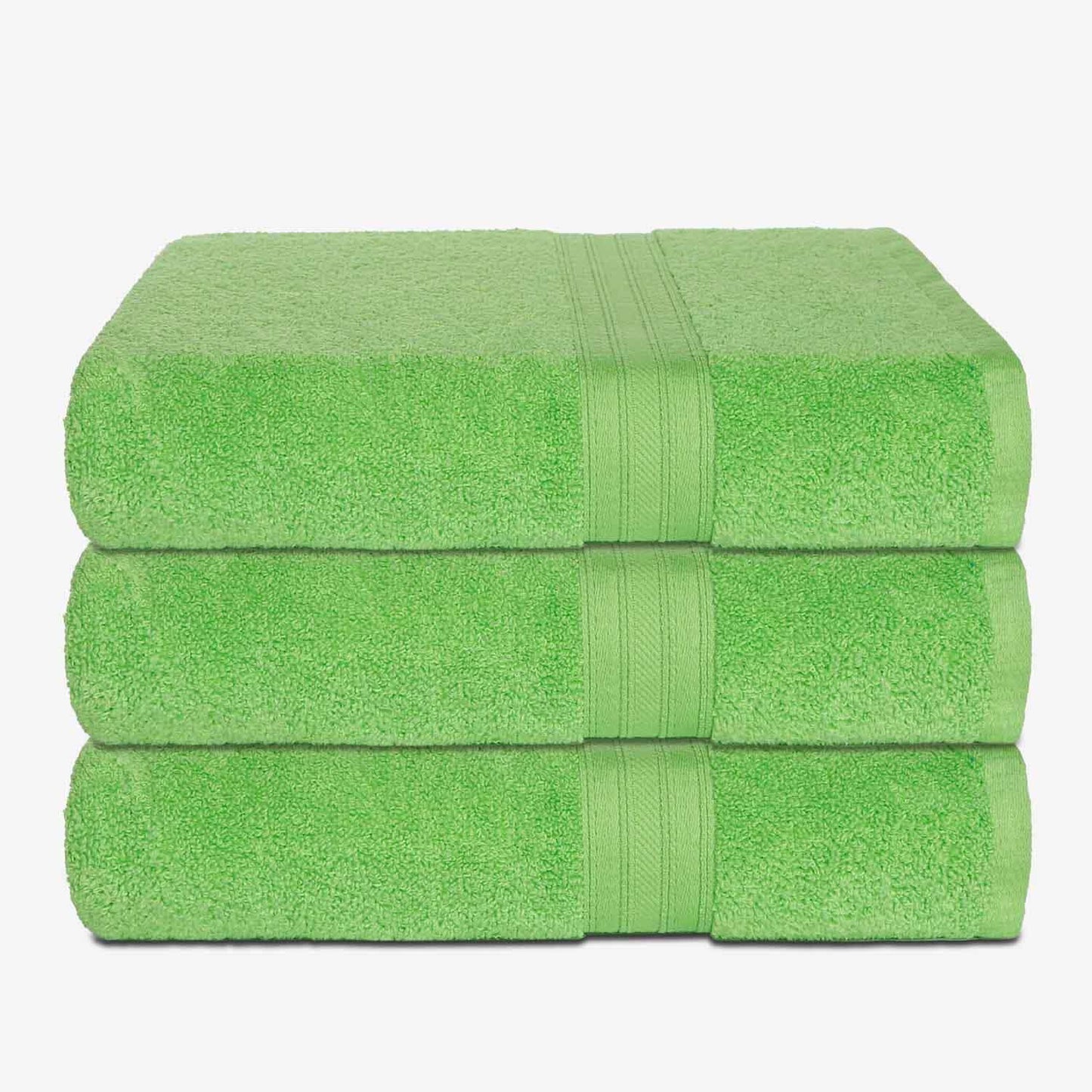 Bath Supreme Bath Towels, Daisy Green, 36 pcs/pk