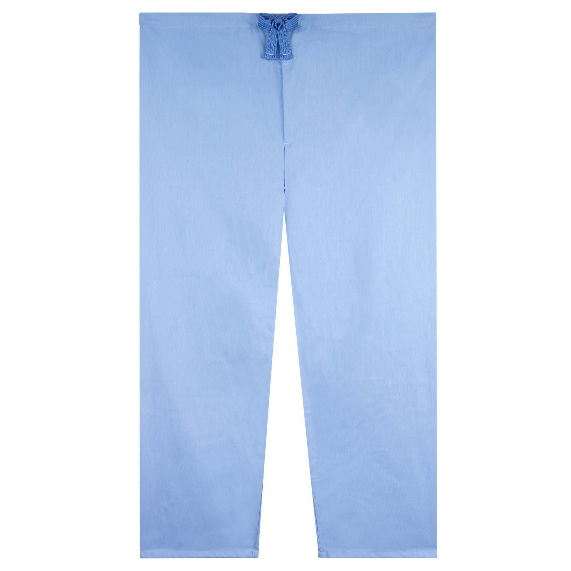 American Dawn | Blue With Light Blue Tie Large Pajama Pant With Drawstring Closure