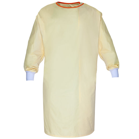 American Dawn | 3X-Large Yellow With Orange Binding Patient Isolation Gown