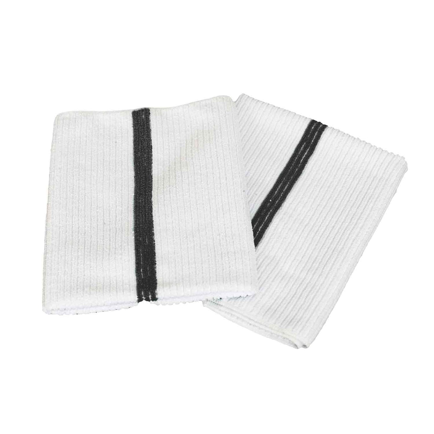 American Dawn | 14X18 Inch White With Black Center Stripe Bar Mop Towel