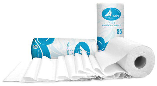 Household Paper Towels, Roll, 2 Ply