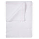 55/45 Cotton Polyester Blend / White with Pink Hem / 81x115 inch