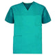 65% Polyester/35% Cotton / Jade Green with Red Collar / X-Large