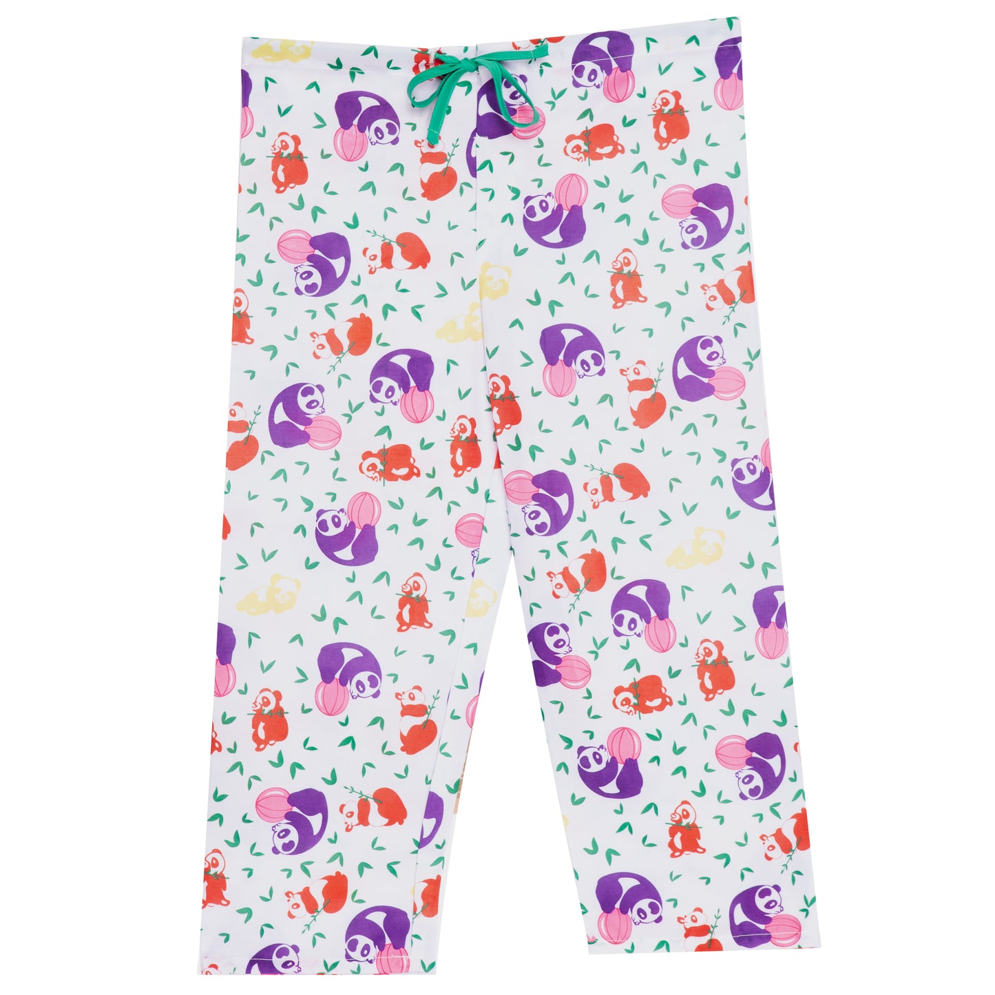 Pediatric Pajama Bottoms, Drawstring, Panda Print